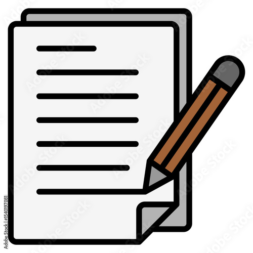 Content outline color icon