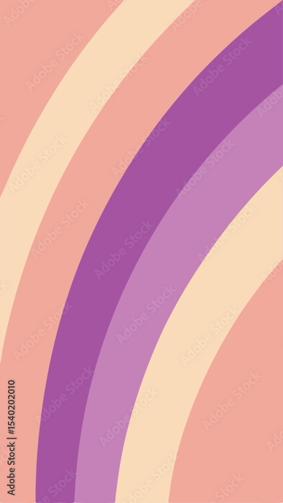 Abstract colorful curved stripes illustration on a white background suitable for various design projects Abstract colorful curved stripes illustration on a white background suitable for various design projects