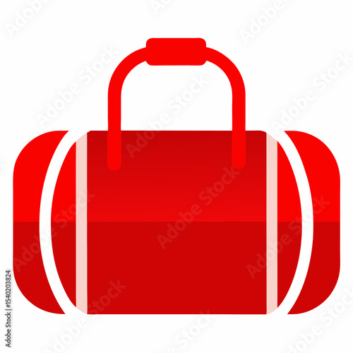 Minimalist gym bag icon – fitness duffel symbol, workout gear storage vector, sports bag design for exercise, training, travel, active lifestyle, personal fitness, and gym essentials illustrations
