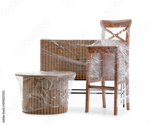 Chest of drawers with chair...