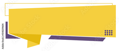 yellow  banner  and label