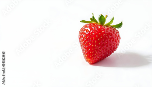 Wallpaper Mural Minimalist close-up of a fresh ripe strawberry on seamless white background with soft lighting.









 Torontodigital.ca