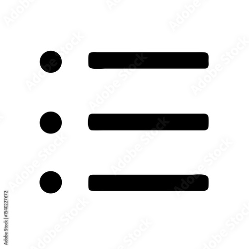 Unordered list icon vector illustration