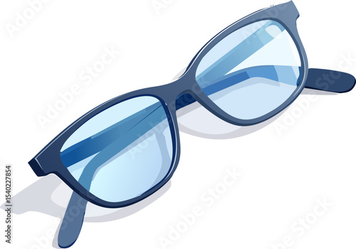 glasses isolated on white background
