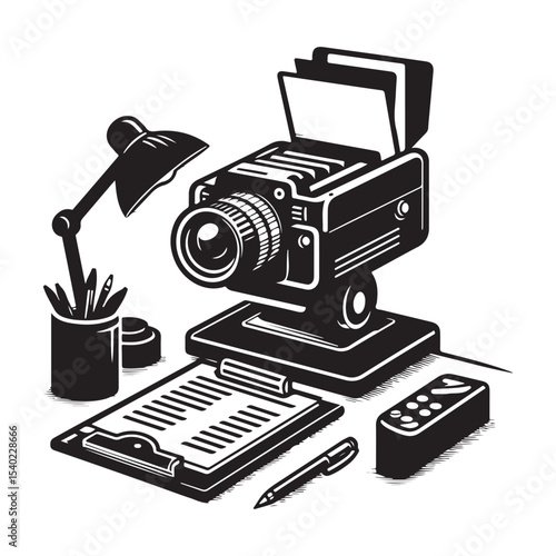 retro film projector