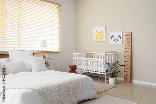 Interior of modern bedroom ...