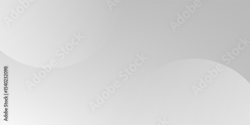 A minimalist abstract background featuring overlapping curves and circular shapes in various shades of gray, creating a smooth gradient and subtle depth