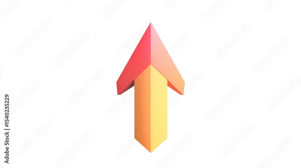 Geometric upward arrow Geometric upward arrow