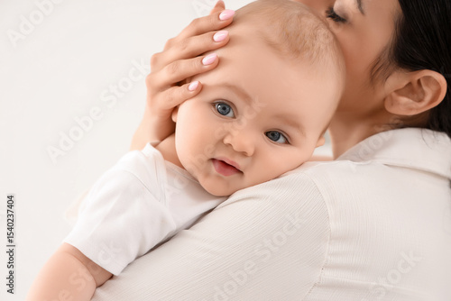 Happy mother with her littl...