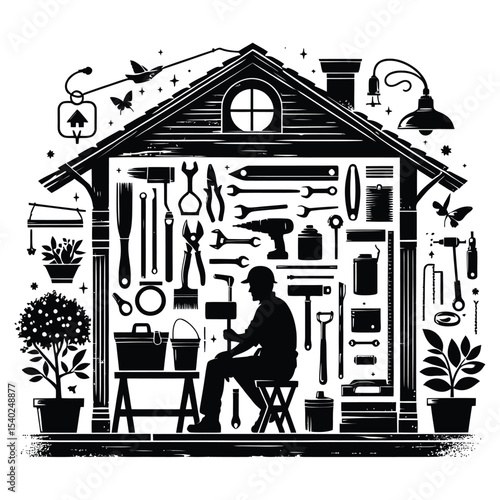 Silhouette of The Workshop Haven