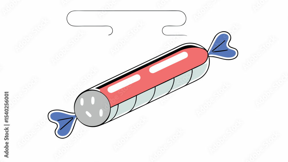 Fototapeta premium Cartoon Candy Sausage