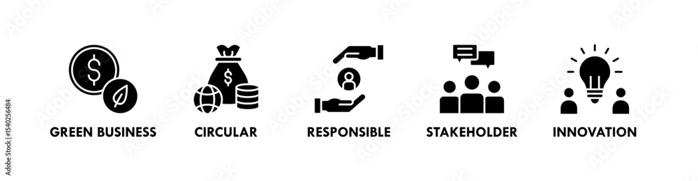Impact Economy banner web icon vector illustration concept with icon of green business, responsible, stakeholder, and innovation Impact Economy banner web icon vector illustration concept with icon of green business, responsible, stakeholder, and innovation