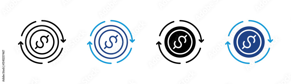 Currency Flow Icon Currency Flow Icon