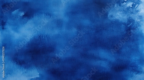 Wallpaper Mural A textured abstract background featuring deep and vibrant shades of blue with watercolor effects and subtle blending. Torontodigital.ca