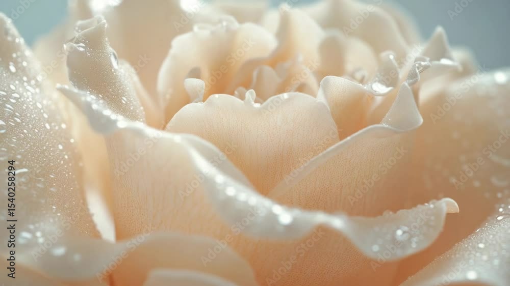 Close-up photo of a flower with water droplets on its petals, ideal for use in botanical or beauty-related contexts. Close-up photo of a flower with water droplets on its petals, ideal for use in botanical or beauty-related contexts.