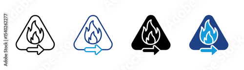 Flammable Material Icon