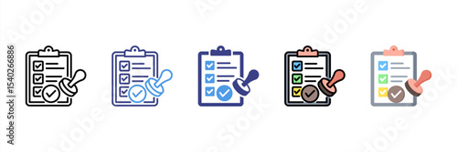 Terms Multi Style Icon Set
