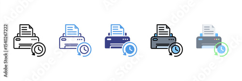 Reprint Multi Style Icon Set