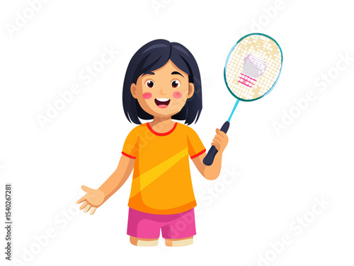 A child playing tennis with a racket and ball