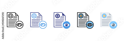 Examination Multi Style Icon Set