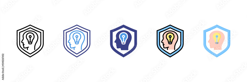 Intellectual Property Multi Style Icon Set Intellectual Property Multi Style Icon Set
