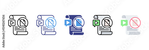 Copyright Multi Style Icon Set