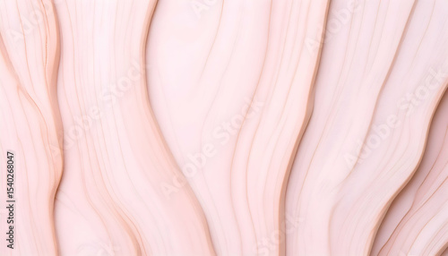 Abstract Pink Cream Texture Background with Smooth Waves