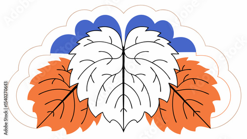 Abstract Autumn Leaves Design