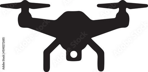 silhouette of a drone