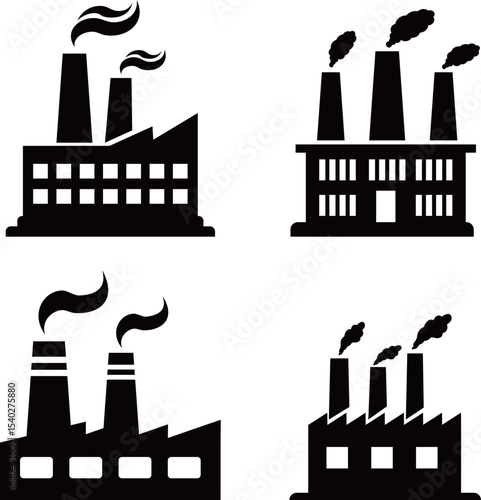 工場　アイコン　セット
