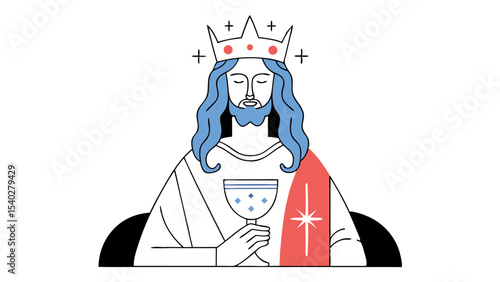 King Jesus with Chalice