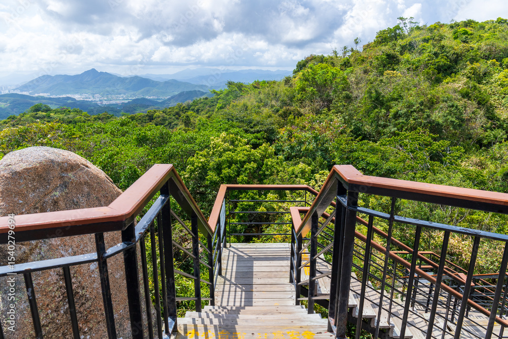 Fototapeta premium The natural scenery of Yalong Bay Tropical Forest Park in Sanya, Hainan Province, China