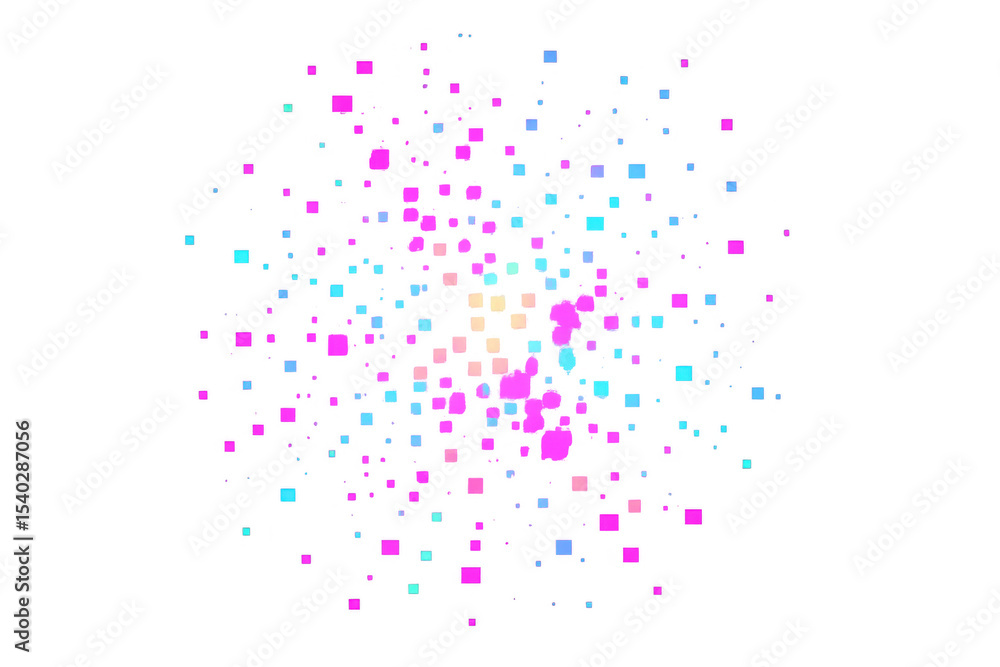 Multicolored confetti bursting dynamically, spreading joyful energy against clean transparent backdrop for graphic design projects Multicolored confetti bursting dynamically, spreading joyful energy against clean transparent backdrop for graphic design projects