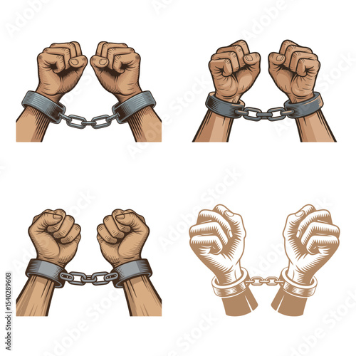 Handcuffed Hands A Symbol of Imprisonment and Restraint