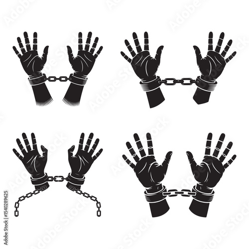 Chained Hands Symbol of Bondage and Oppression