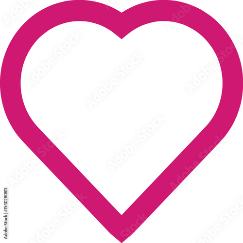 Heart Icon – Social Media Like Symbol Vector