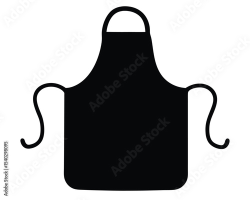 kitchen apron icon silhouette design vector