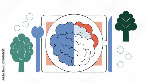 Brain Food Concept Illustration