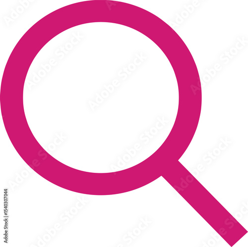Search Icon – Social Media Explore Magnifying Glass Symbol Vector