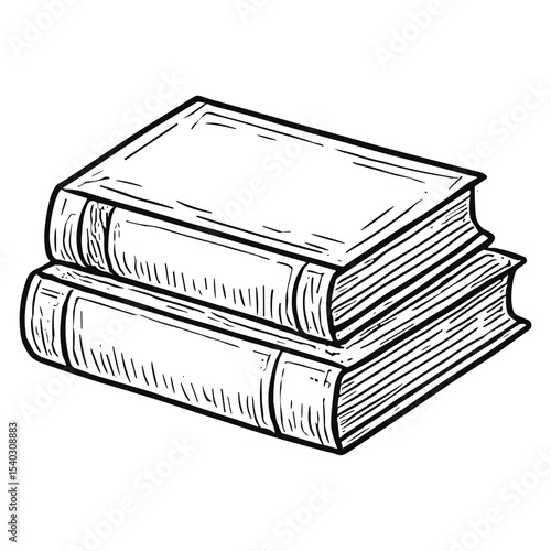 Stacked Books