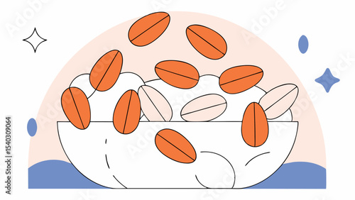 Bowl of Almonds and Oats