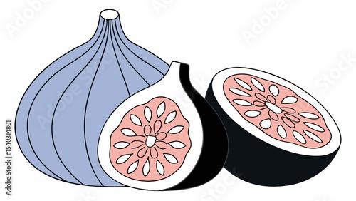 Fresh Figs Whole and Halved