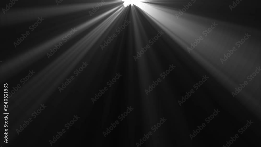 High quality stock footage of sun rays light effects, overlay light transition, effects sunlight, Sun rays view, white spotlight effects,  overlays or flare glow array isolated on black background
