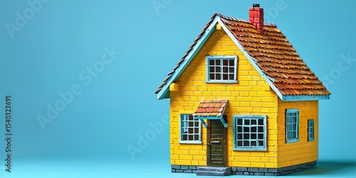 toy house on a white