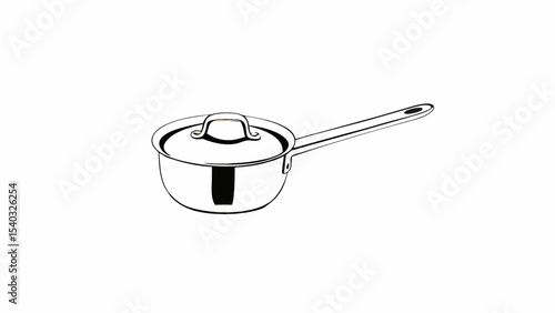 Stainless Steel Saucepan with Lid