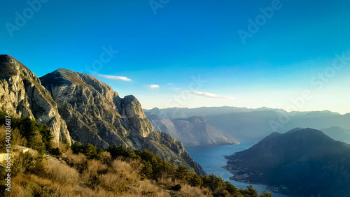 Sunny day over Lovocen Mountain.