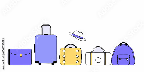 Travel Essentials Collection Personal Belongings for Adventures Packing List Trip Items