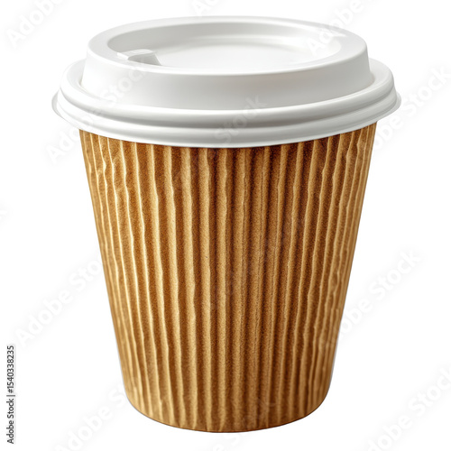 Wallpaper Mural Stylish Brown Paper Coffee Cup isolated on transparent background Torontodigital.ca