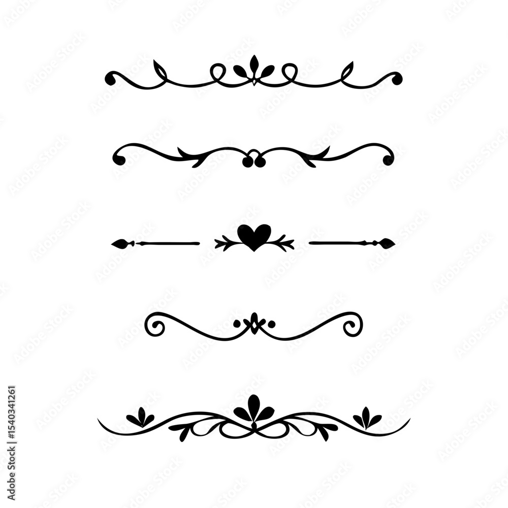 text dividers doodle set. Wedding decorative elements. Divider ornament, borders, floral, vintage line separators. Hand drawn vector illustration isolated on white background. Set page dividers.
text dividers doodle set. Wedding decorative elements. Divider ornament, borders, floral, vintage line separators. Hand drawn vector illustration isolated on white background. Set page dividers.