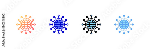 Global icon set multiple style collection